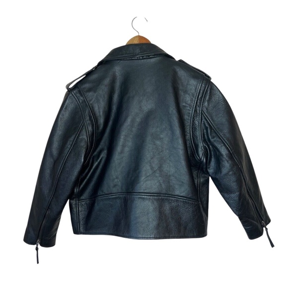 FMC First Manufacturing Company Kid's Leather Biker Jacket - Picture 2 of 5